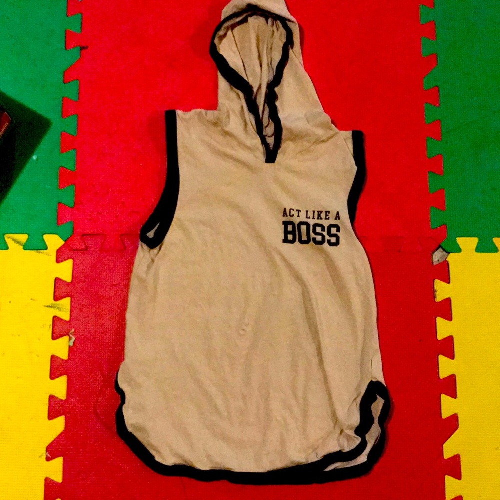 Boss 85 tee hoodie.